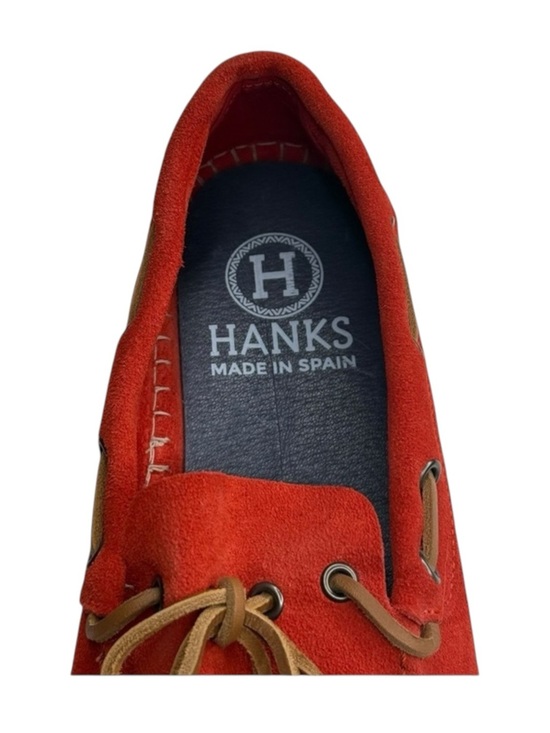 Hanks Brand ? Alpargatas Max Naranja Boat Shoe Espadrille ? Orange Suede ? 42 main image 16